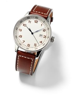 Brown Leather Men's Watch